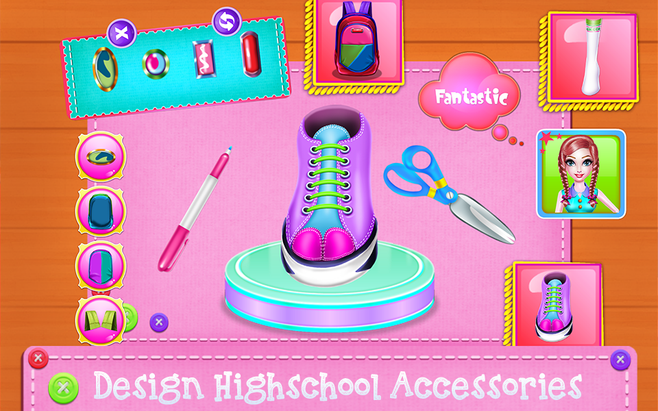 اسکرین شات 1 برنامه Highschool Girl Uniform Tailor