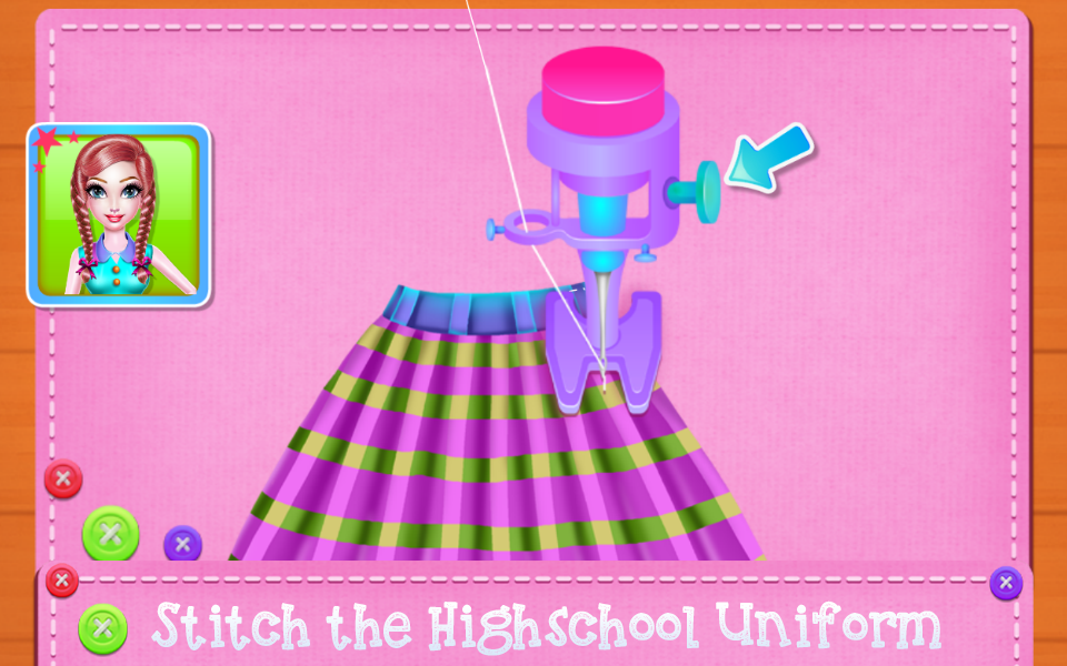 اسکرین شات 8 برنامه Highschool Girl Uniform Tailor
