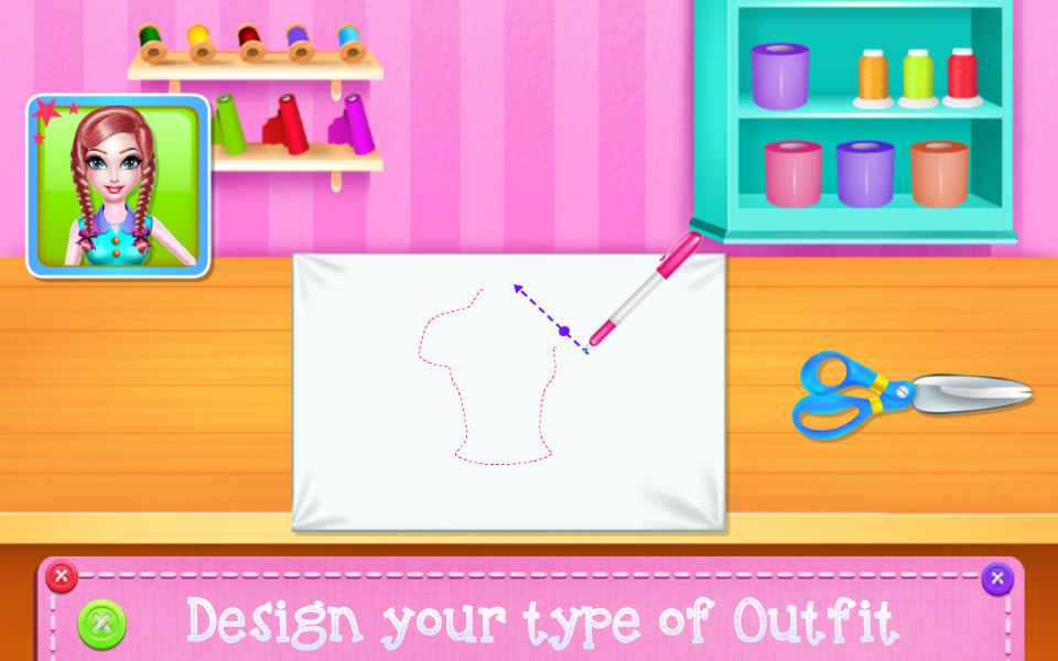 اسکرین شات 2 برنامه Highschool Girl Uniform Tailor