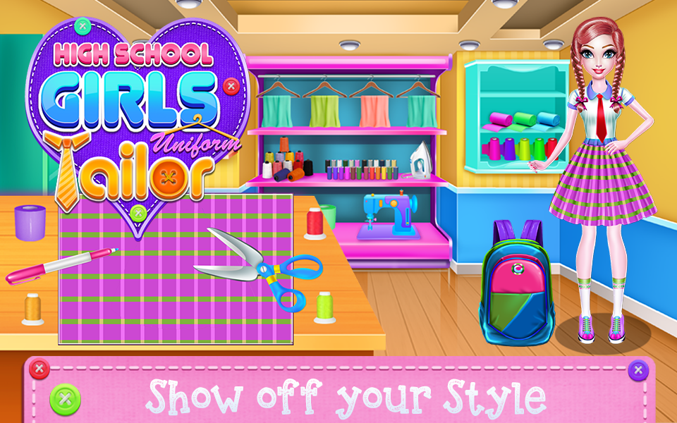 اسکرین شات 3 برنامه Highschool Girl Uniform Tailor