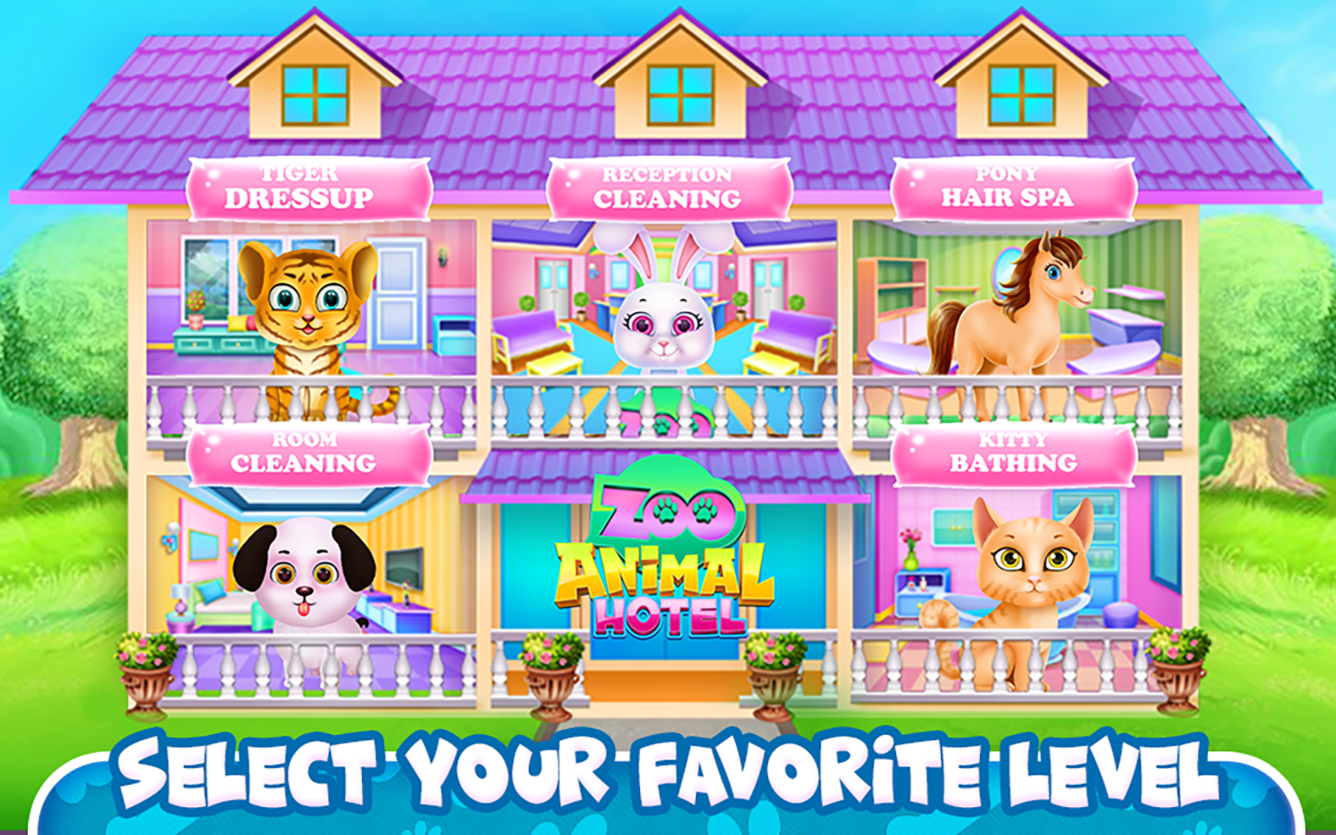 اسکرین شات 6 برنامه Zoo Animal Hotel