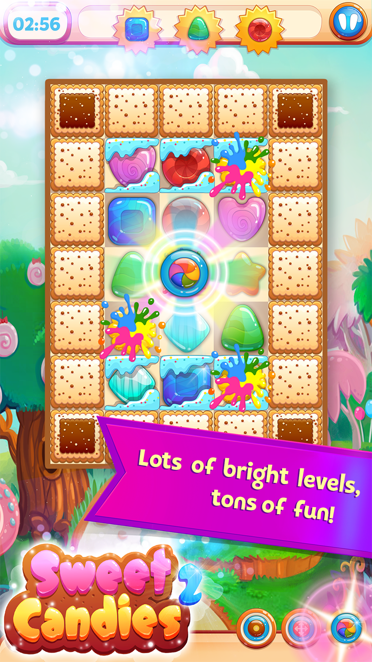 اسکرین شات 4 بازی Sweet Candies 2 - Match 3