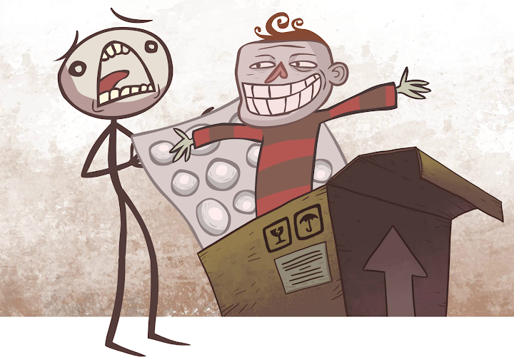 اسکرین شات 2 بازی Troll Face Quest: Unlucky