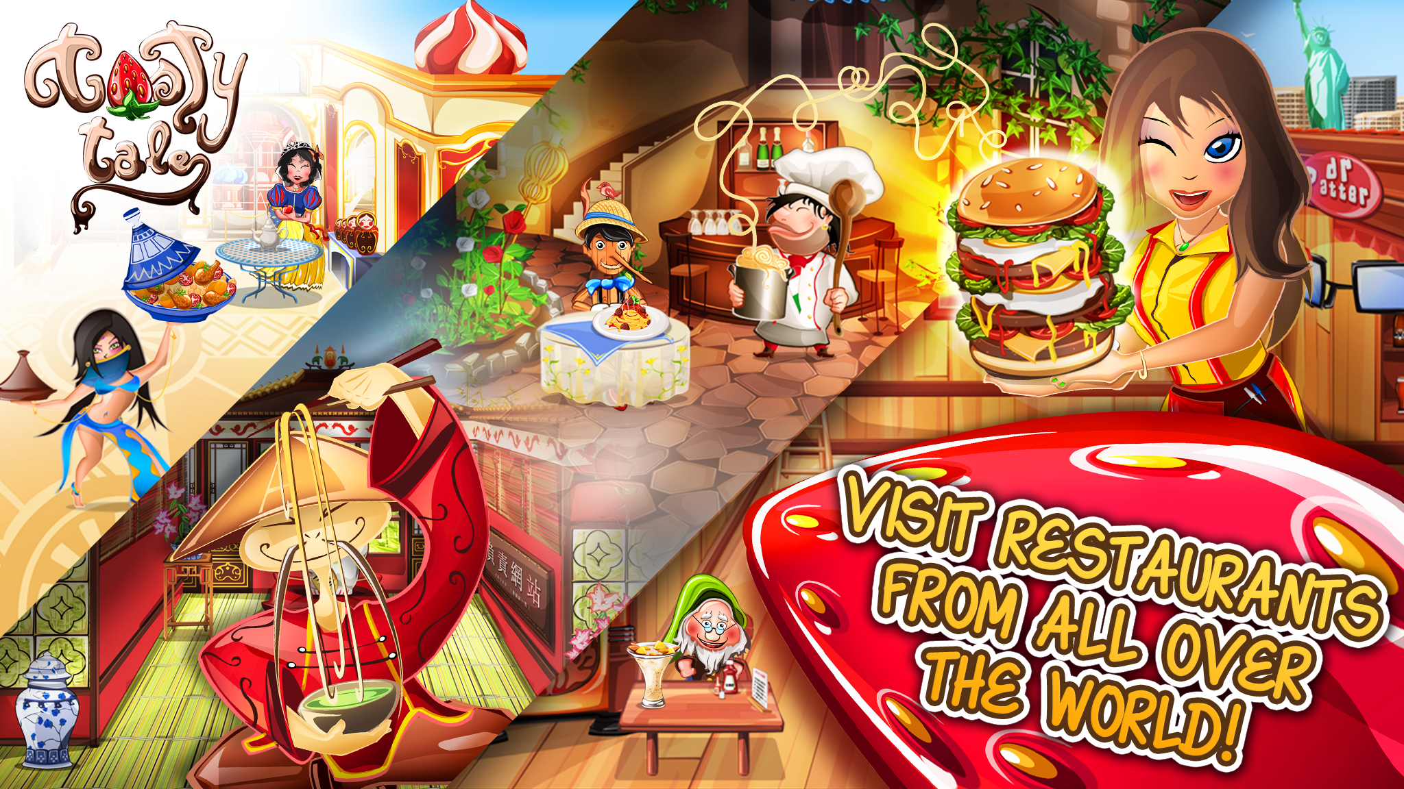 اسکرین شات 1 بازی Tasty Tale:puzzle cooking game