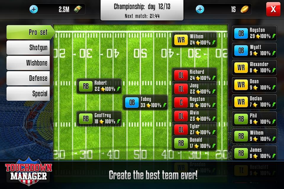 اسکرین شات 3 بازی Touchdown Manager