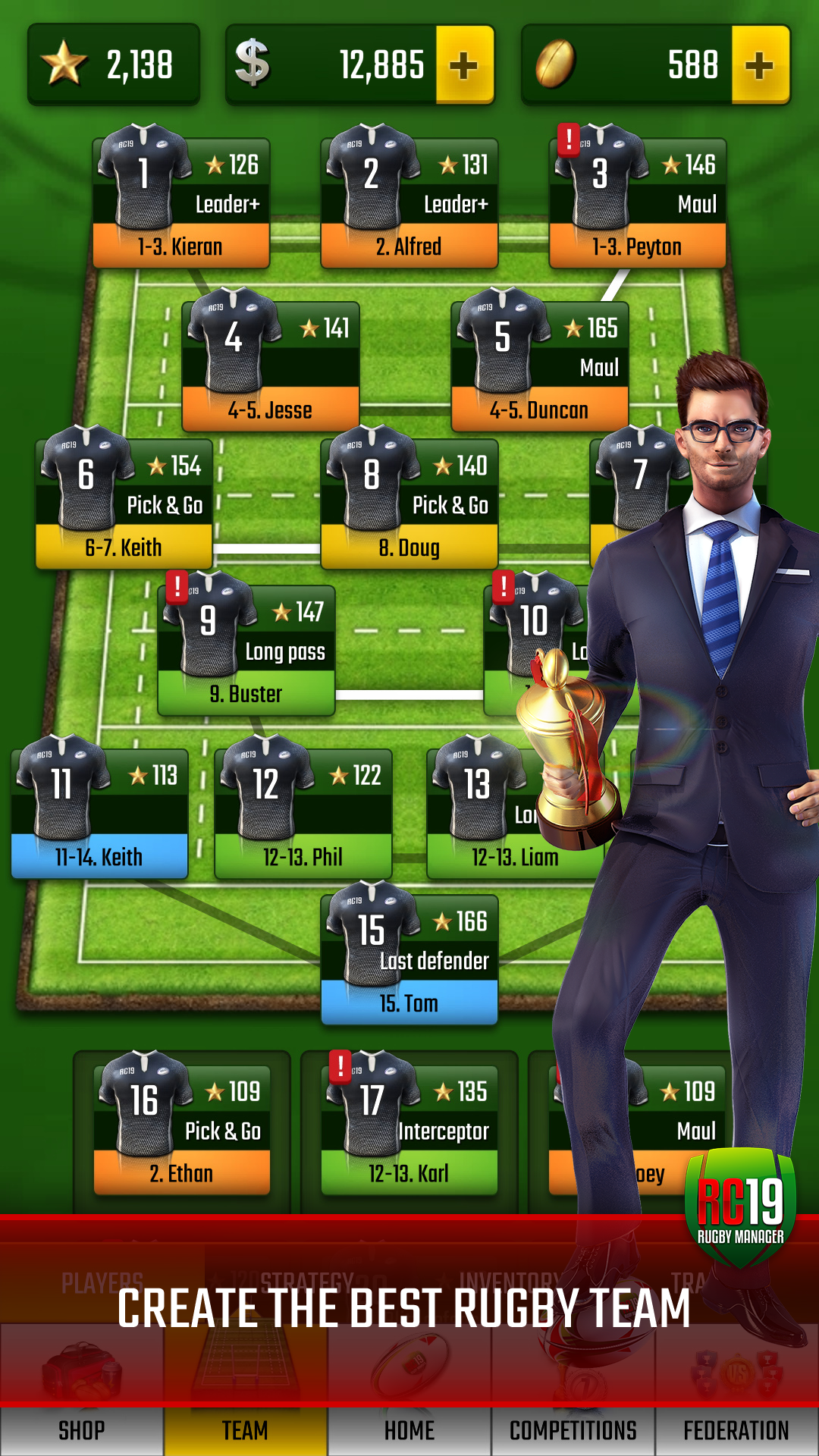 اسکرین شات 2 بازی Rugby Champions 19