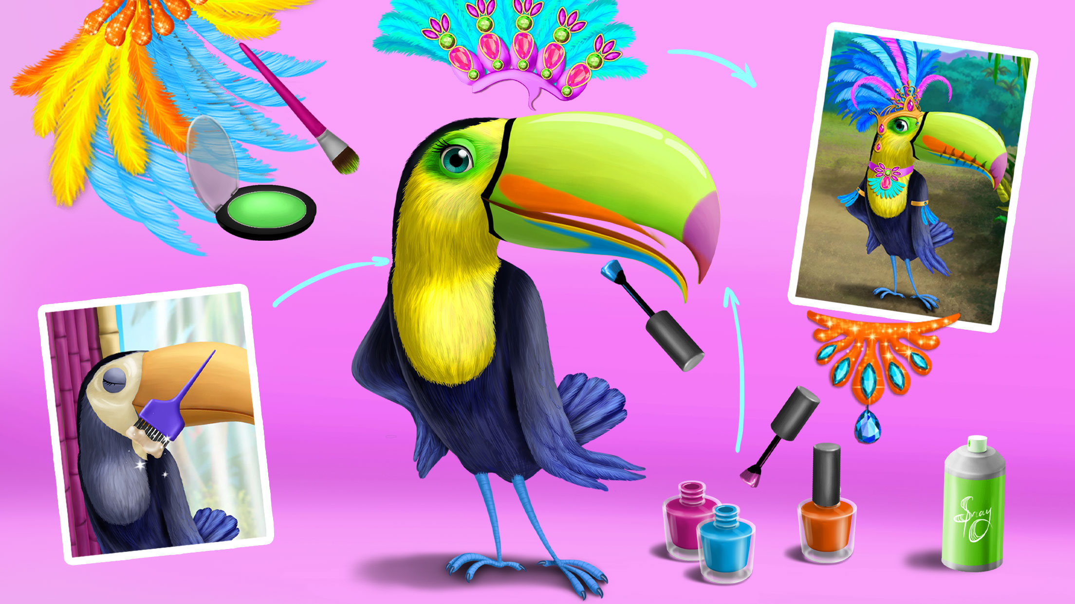 اسکرین شات 5 بازی Jungle Animal Hair Salon