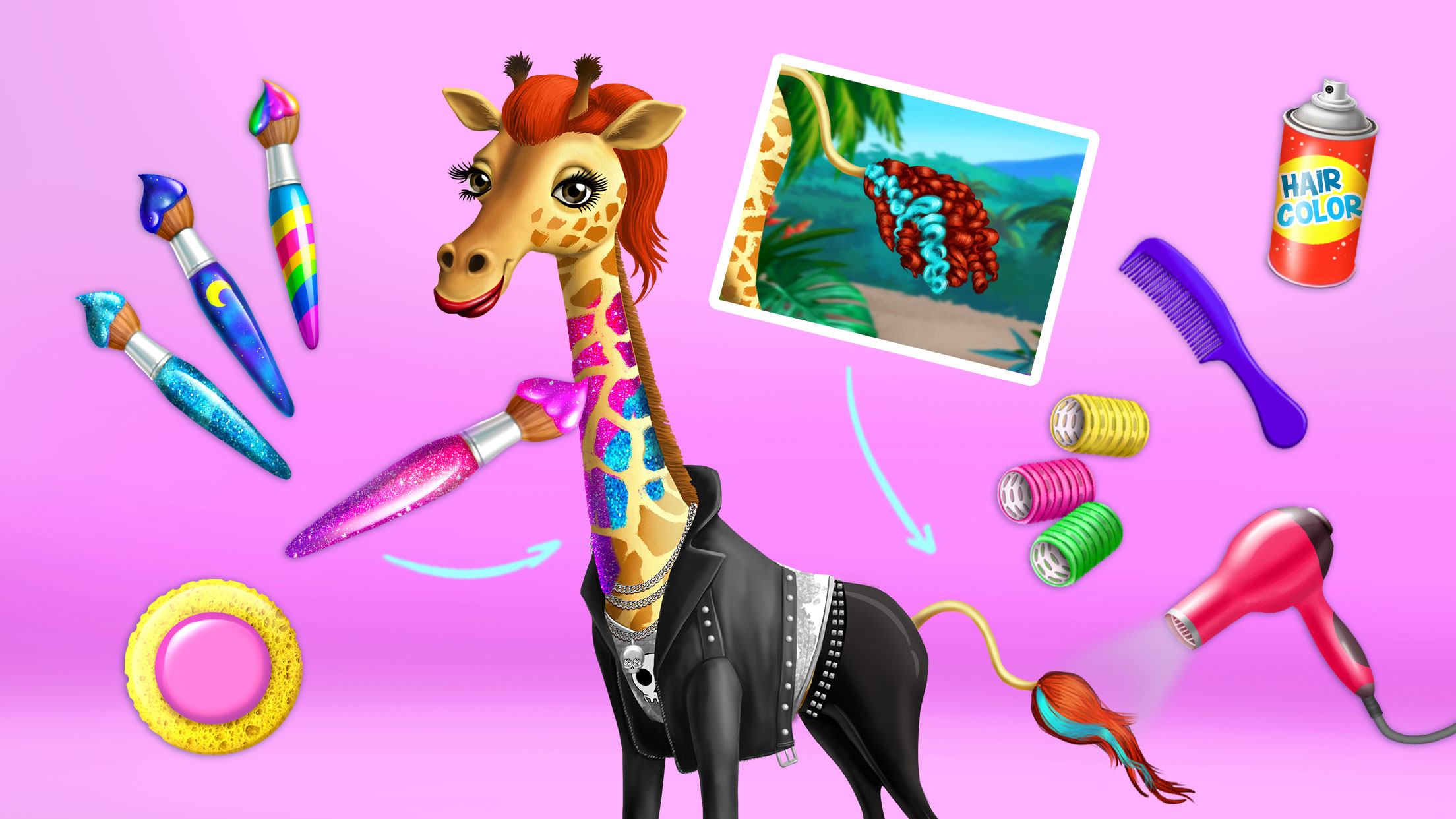 اسکرین شات 8 بازی Jungle Animal Hair Salon