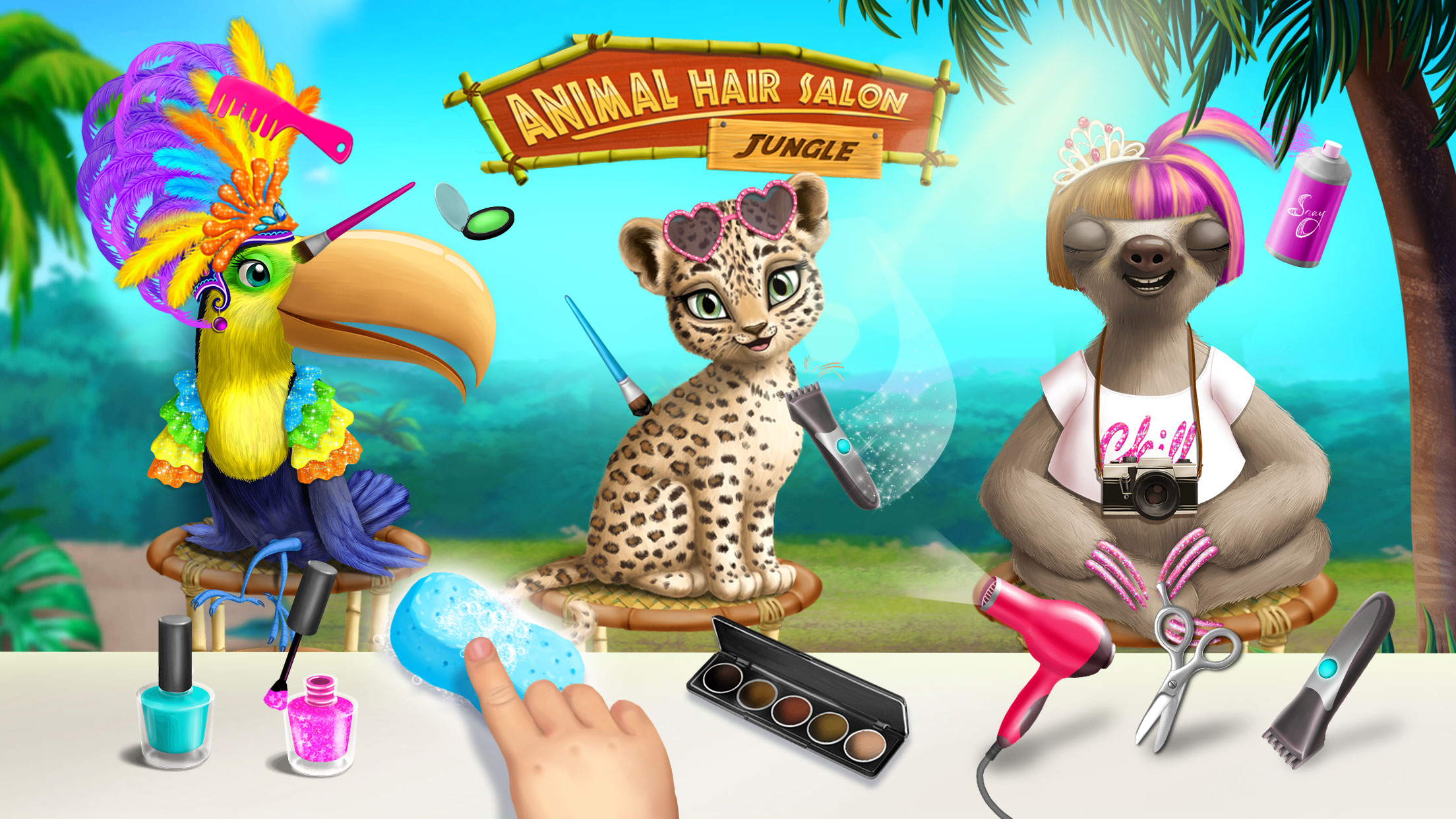 اسکرین شات 2 بازی Jungle Animal Hair Salon