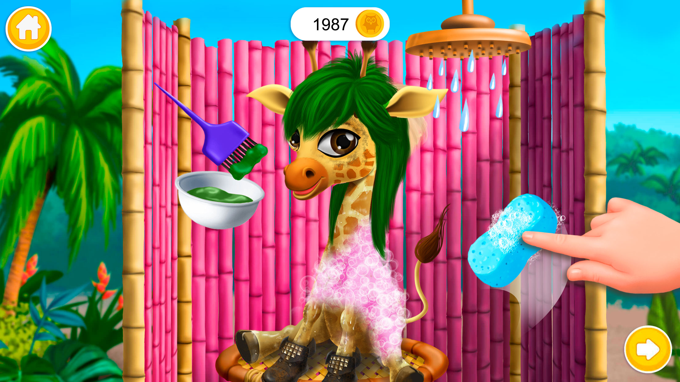 اسکرین شات 3 بازی Baby Jungle Animal Hair Salon