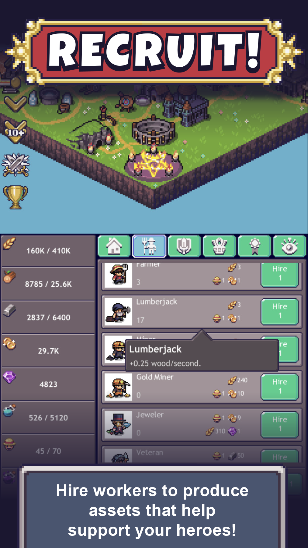 اسکرین شات 4 بازی Cave Heroes:Idle Dungeon RPG