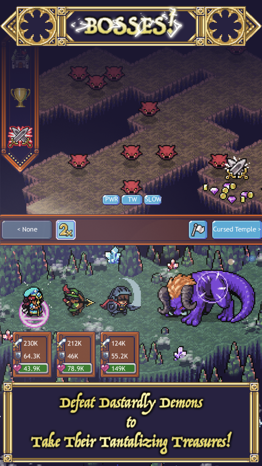 اسکرین شات 2 بازی Cave Heroes:Idle Dungeon RPG
