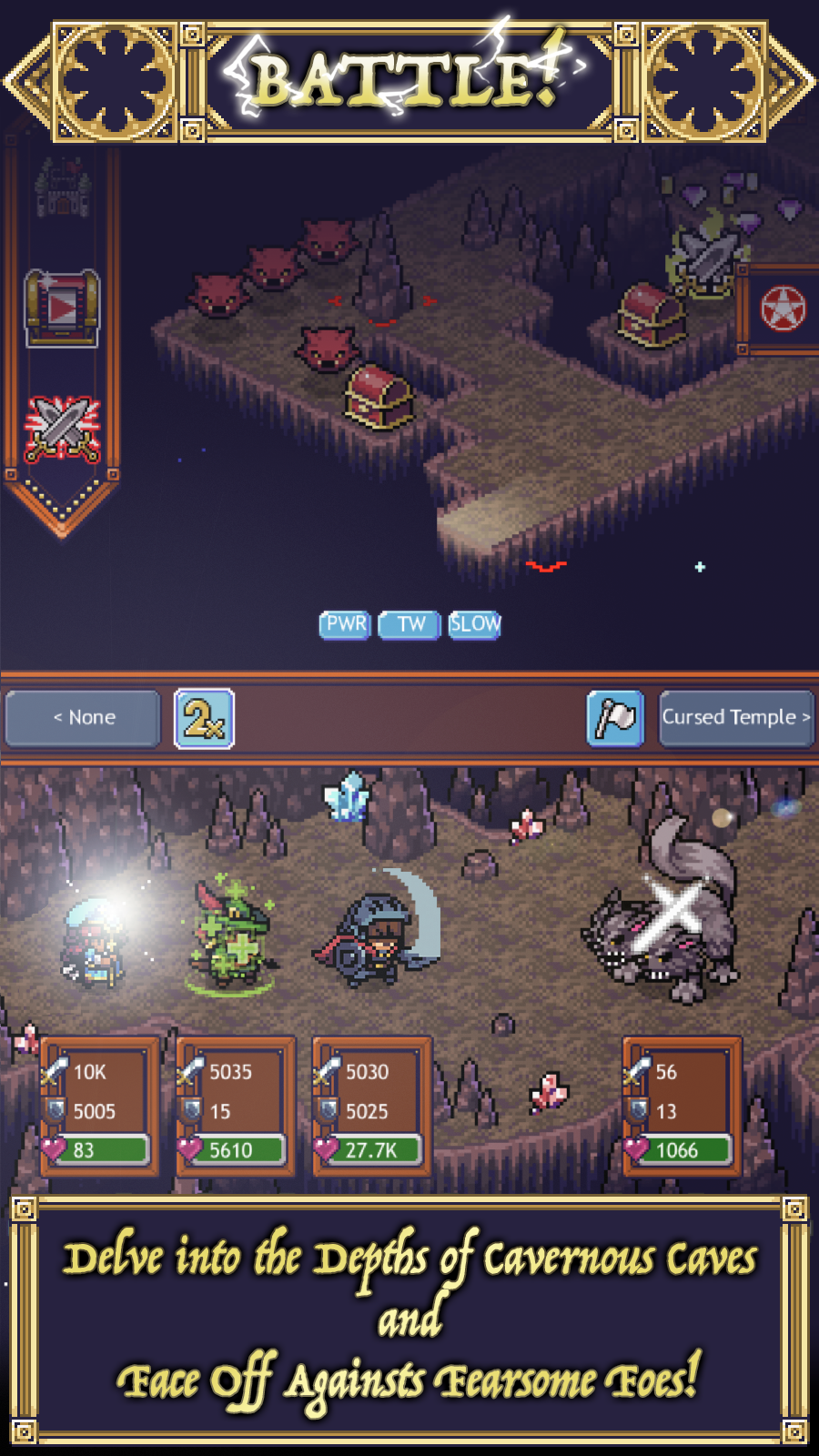 اسکرین شات 1 بازی Cave Heroes:Idle Dungeon RPG