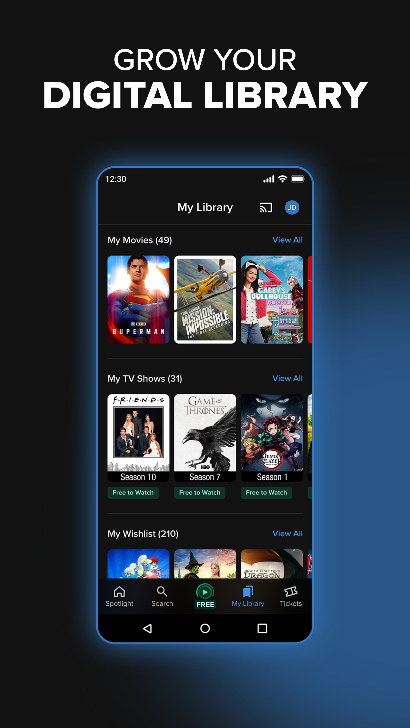 اسکرین شات 4 برنامه Fandango at Home: Movies & TV