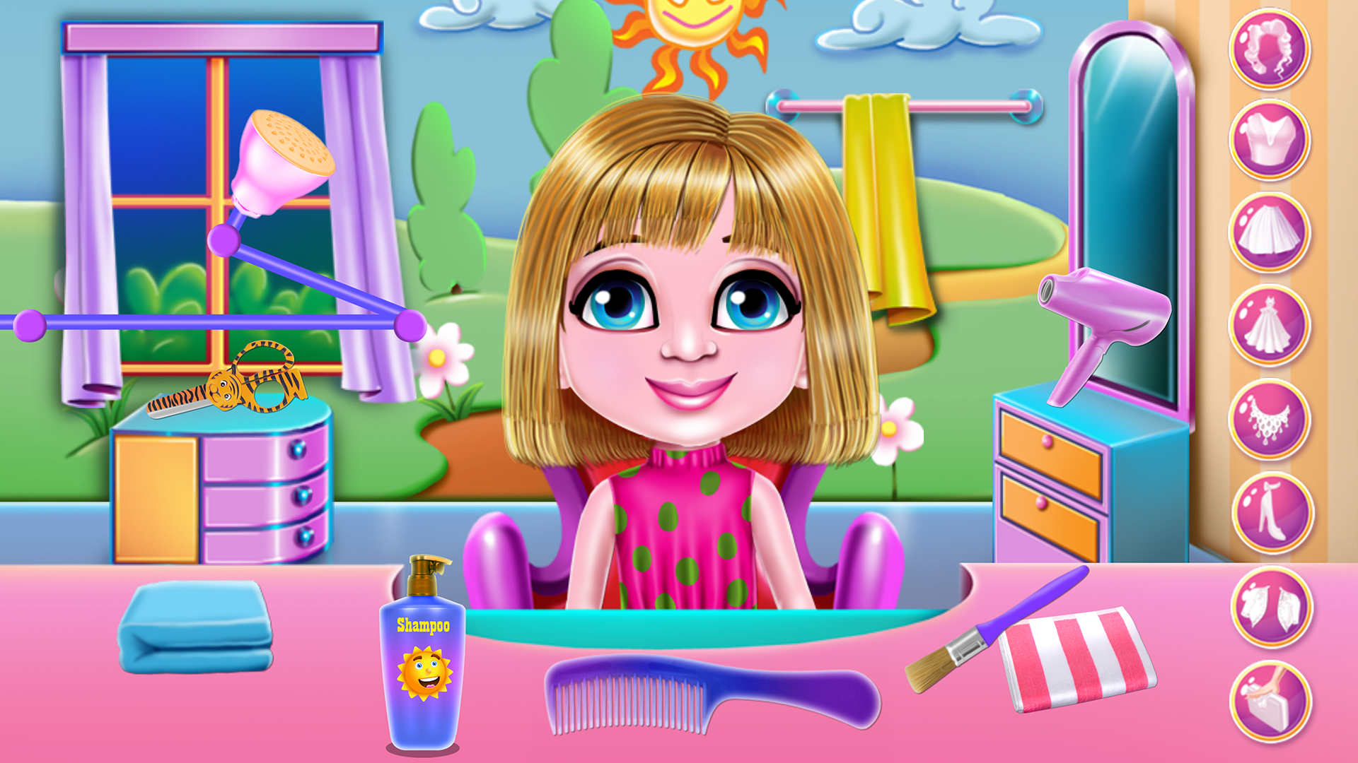 اسکرین شات 2 بازی Daddys Hair Salon