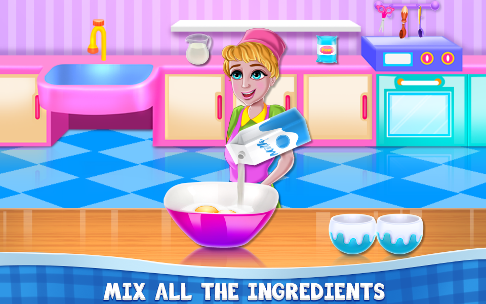 اسکرین شات 8 برنامه Bakery Land Serve and Deco