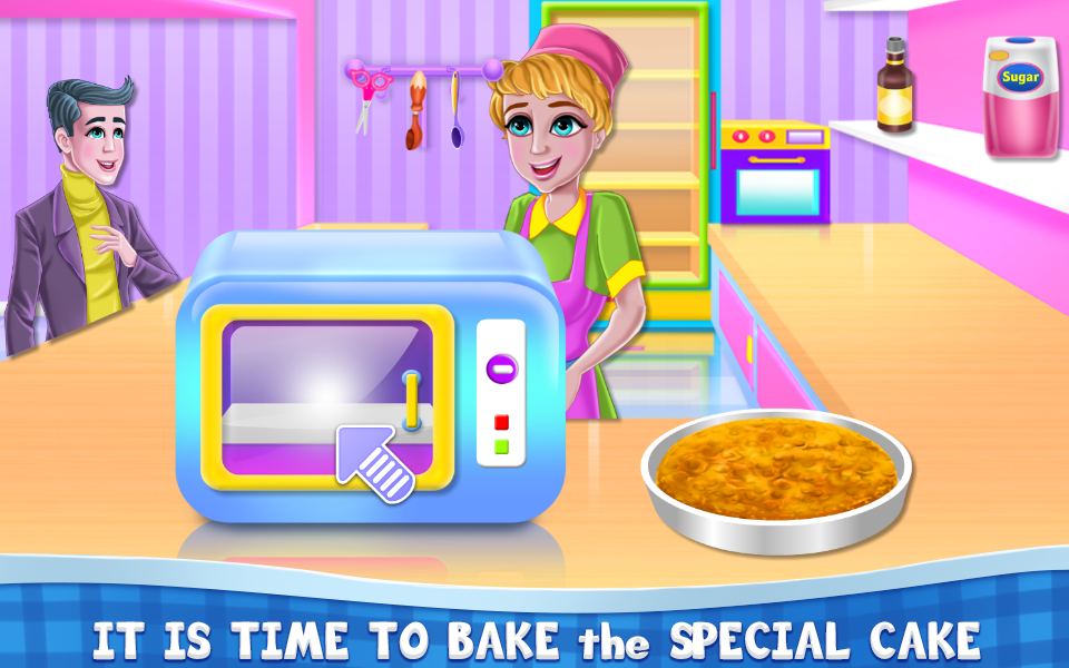 اسکرین شات 6 برنامه Bakery Land Serve and Deco