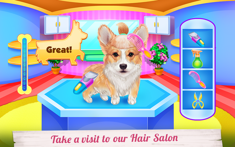 اسکرین شات 4 برنامه Cute Corgis Caring and Dressup