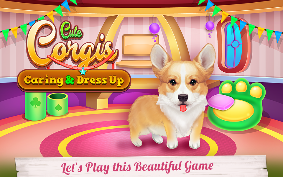 اسکرین شات 1 برنامه Cute Corgis Caring and Dressup