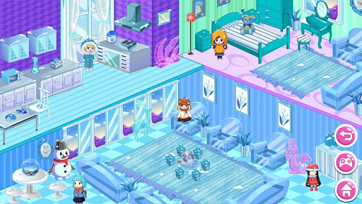 اسکرین شات 5 بازی Princess Snow Dollhouse Design