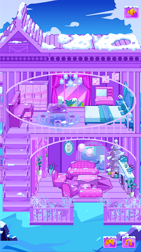 اسکرین شات 5 بازی Frozen Dollhouse Design,Ice Dollhouse for girls