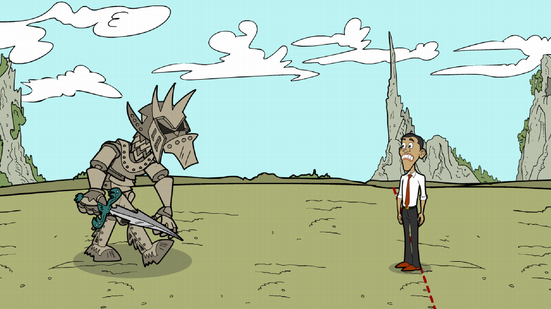 اسکرین شات 3 بازی American Presidents Saw Trap