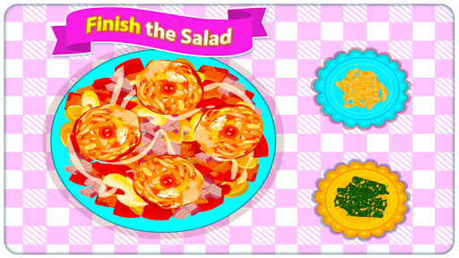 اسکرین شات 8 بازی Fried Veg Chicken Salad - Cooking Game