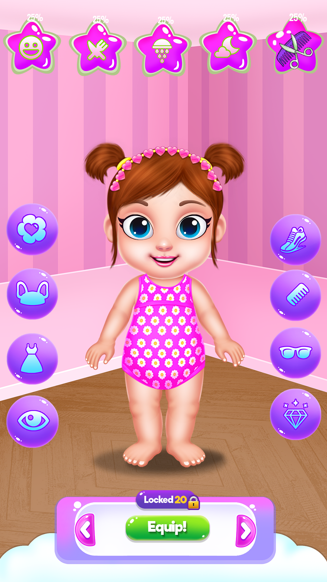 اسکرین شات 6 برنامه Baby Girl Caring: Animal Dress