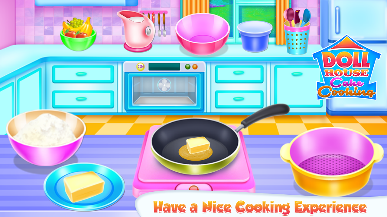 اسکرین شات 1 برنامه Doll House Cake Cooking