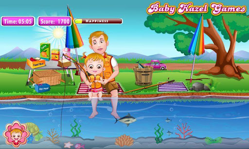 اسکرین شات 4 بازی Baby Hazel Fishing Time