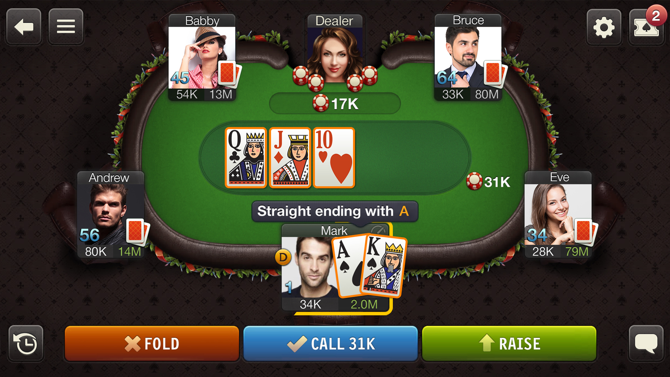 اسکرین شات 6 بازی City Poker: Holdem, Omaha