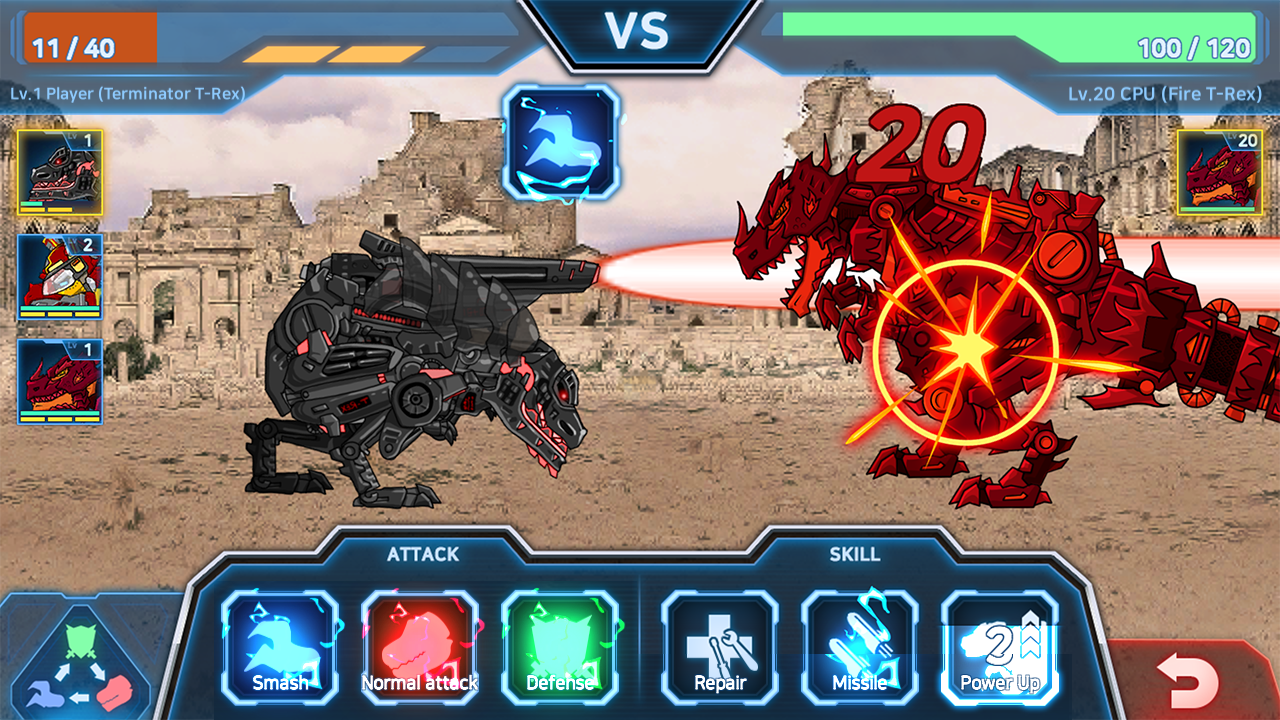 اسکرین شات 4 بازی Dino Robot Battle Field: War