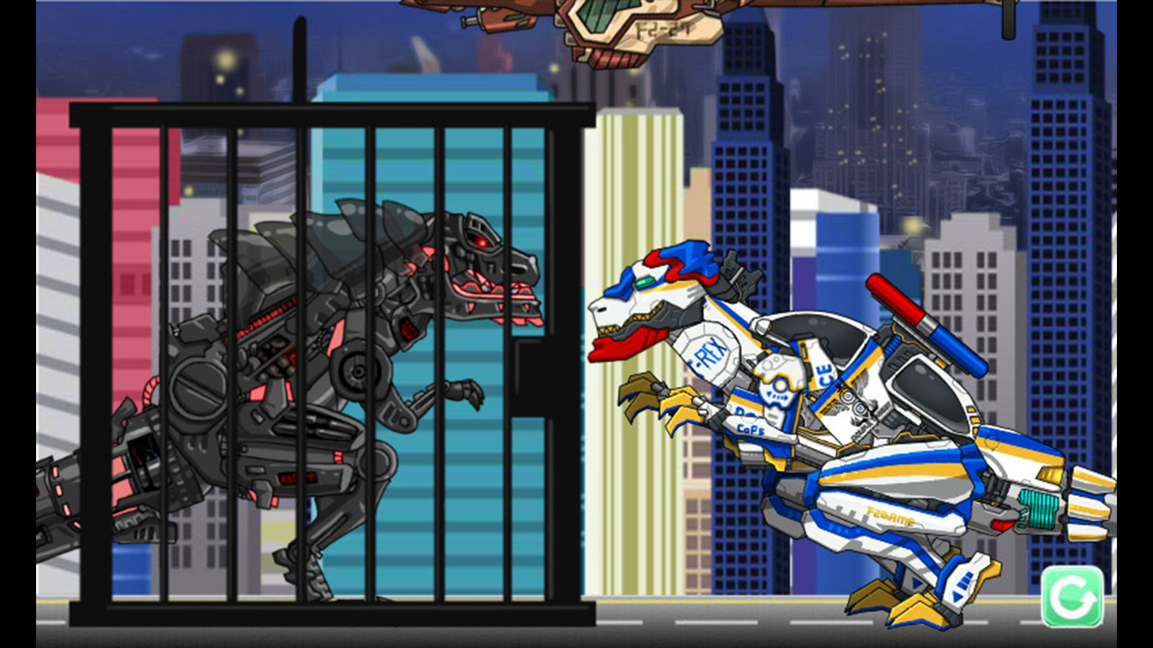 اسکرین شات 2 بازی T-rex Cops- Combine! DinoRobot