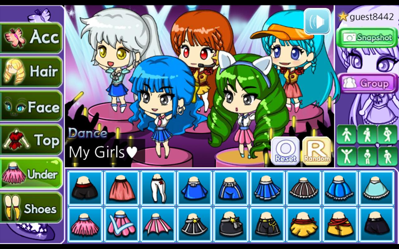 اسکرین شات 4 بازی Idol Pretty Girl : dress up
