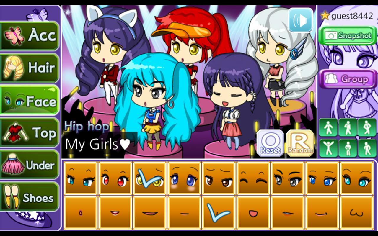 اسکرین شات 5 بازی Idol Pretty Girl : dress up