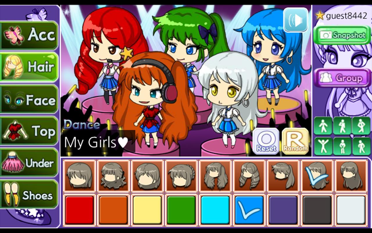 اسکرین شات 2 بازی Idol Pretty Girl : dress up