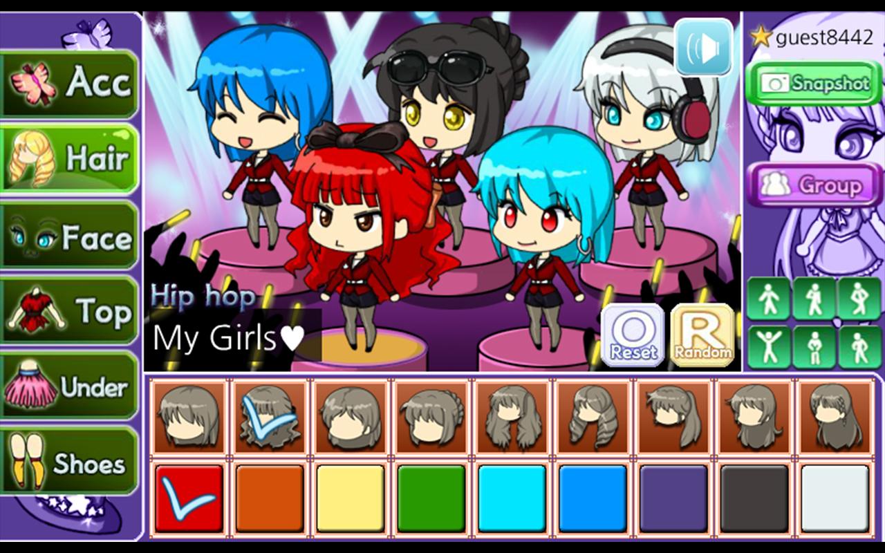 اسکرین شات 3 بازی Idol Pretty Girl : dress up