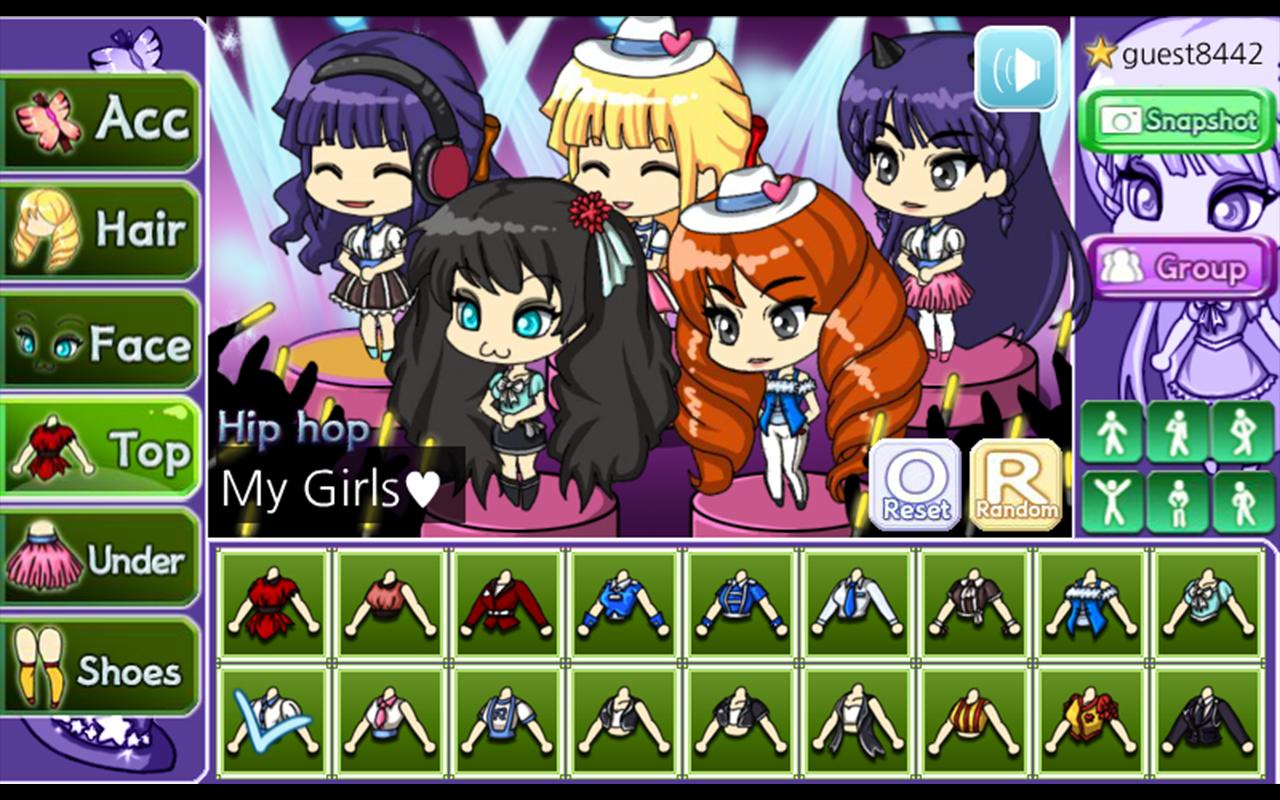 اسکرین شات 6 بازی Idol Pretty Girl : dress up