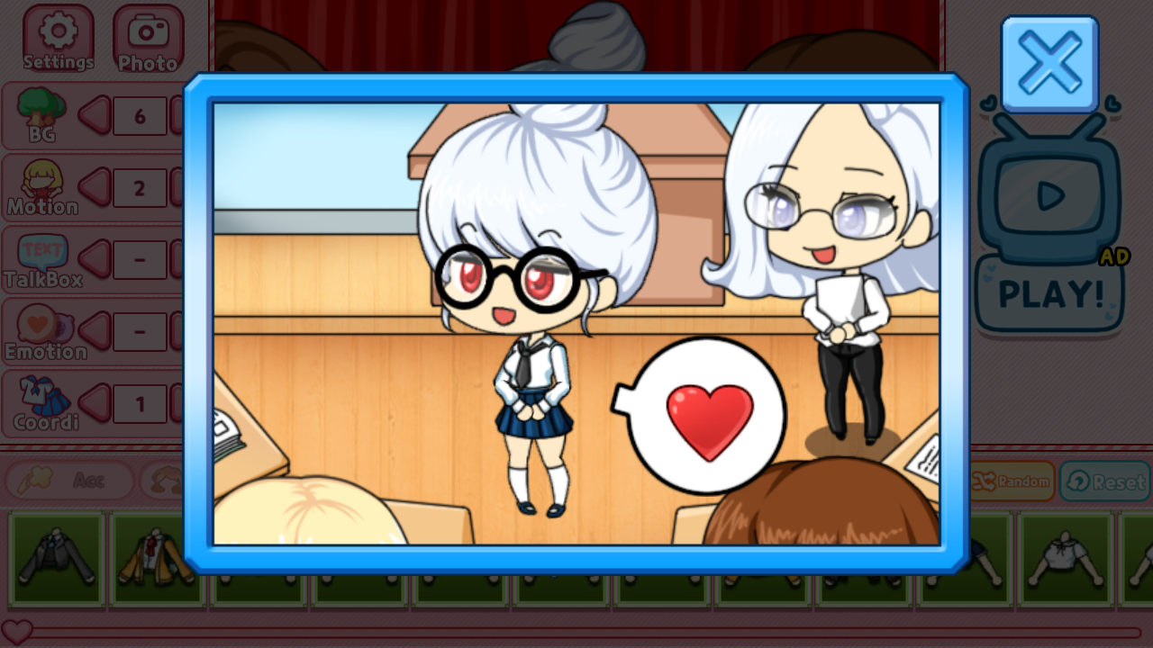 اسکرین شات 3 بازی School Pretty Girl2 : dress up