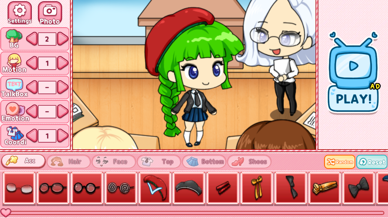 اسکرین شات 1 بازی School Pretty Girl2 : dress up