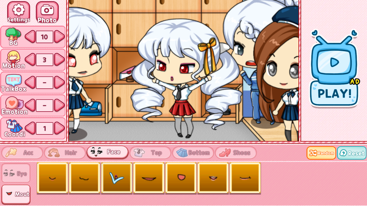 اسکرین شات 4 بازی School Pretty Girl2 : dress up