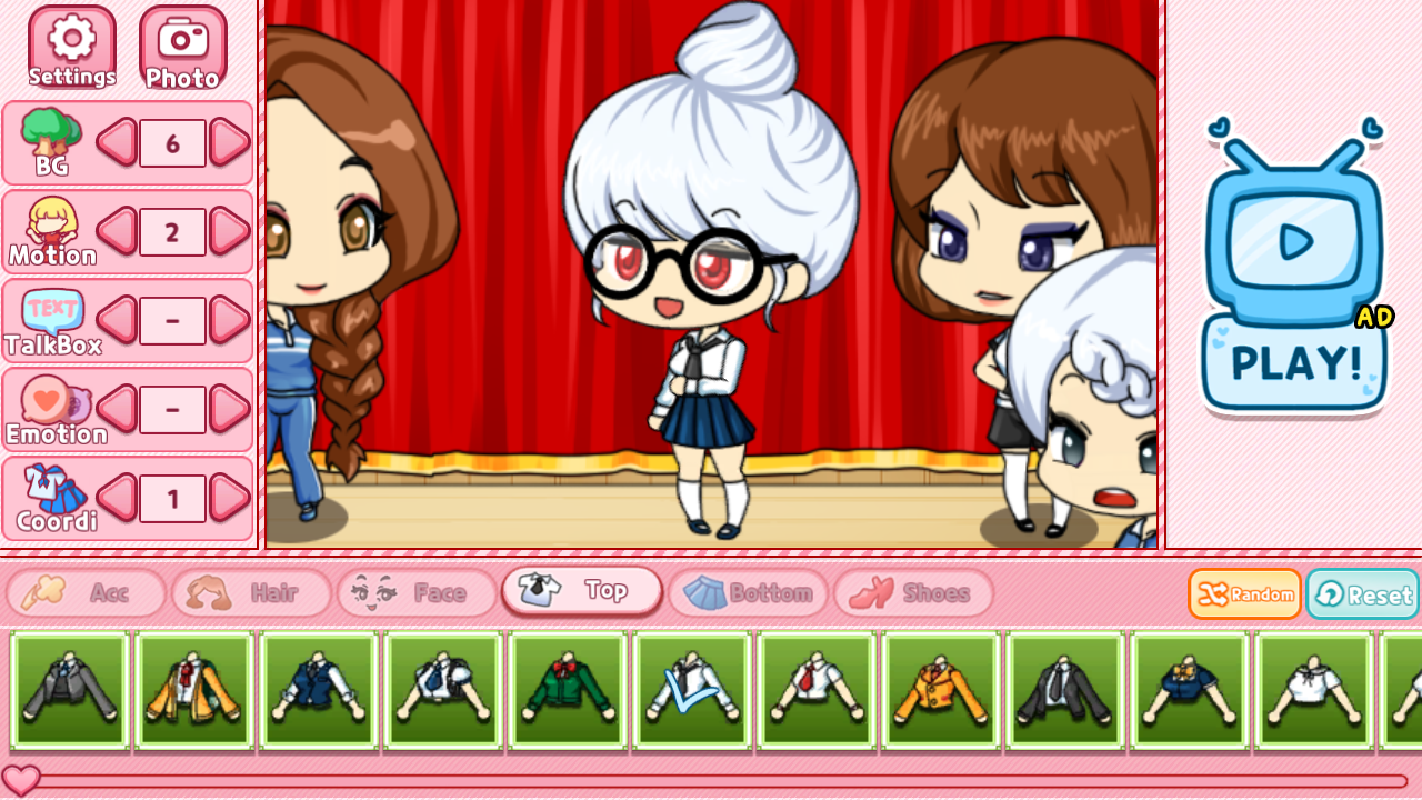 اسکرین شات 2 بازی School Pretty Girl2 : dress up