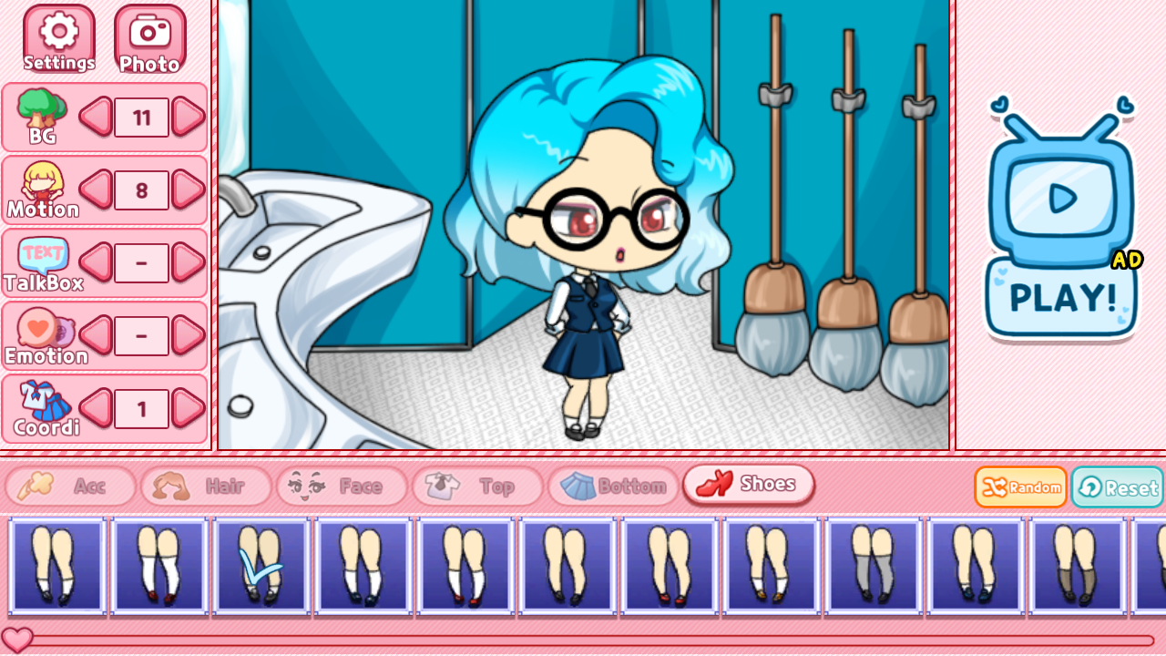 اسکرین شات 5 بازی School Pretty Girl2 : dress up