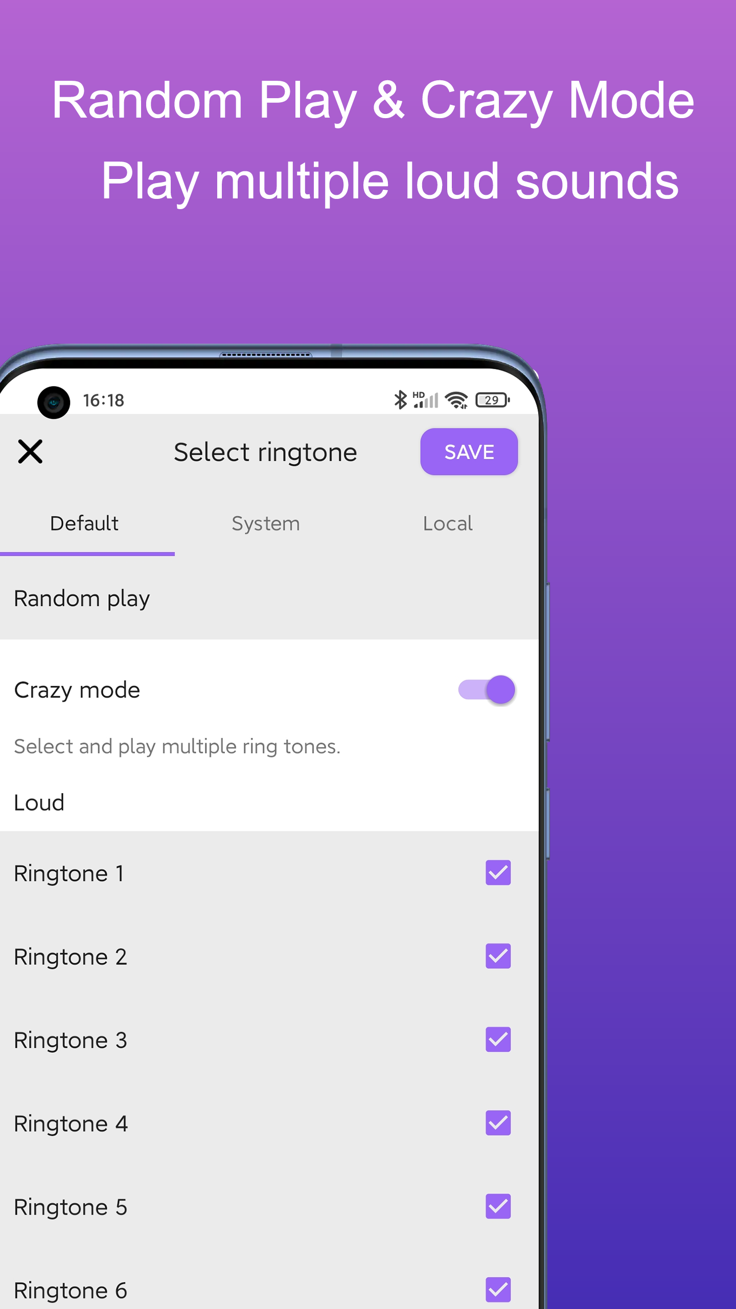 اسکرین شات 2 برنامه Crazy Alarm Clock - loud alarm