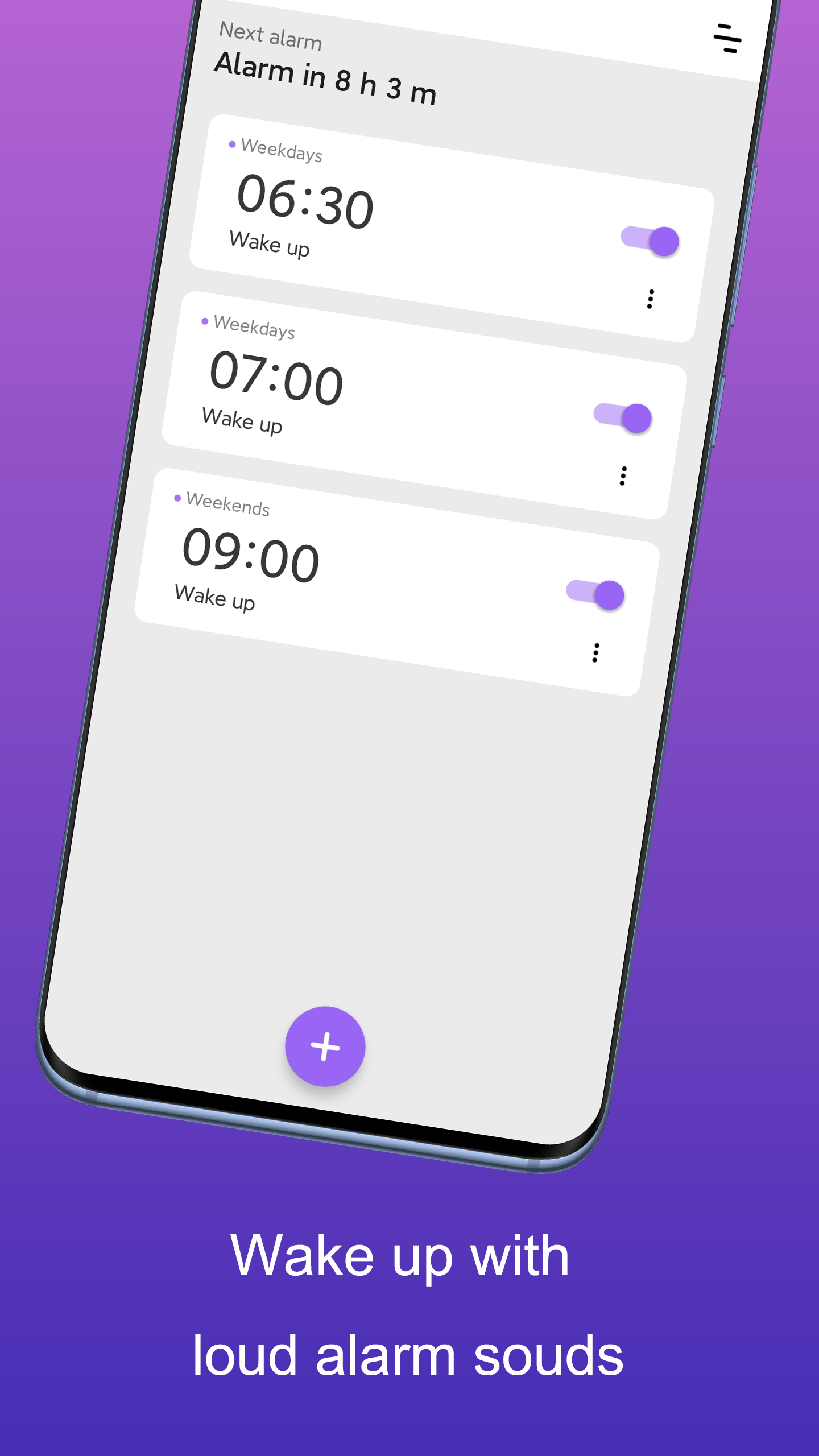 اسکرین شات 1 برنامه Crazy Alarm Clock - loud alarm