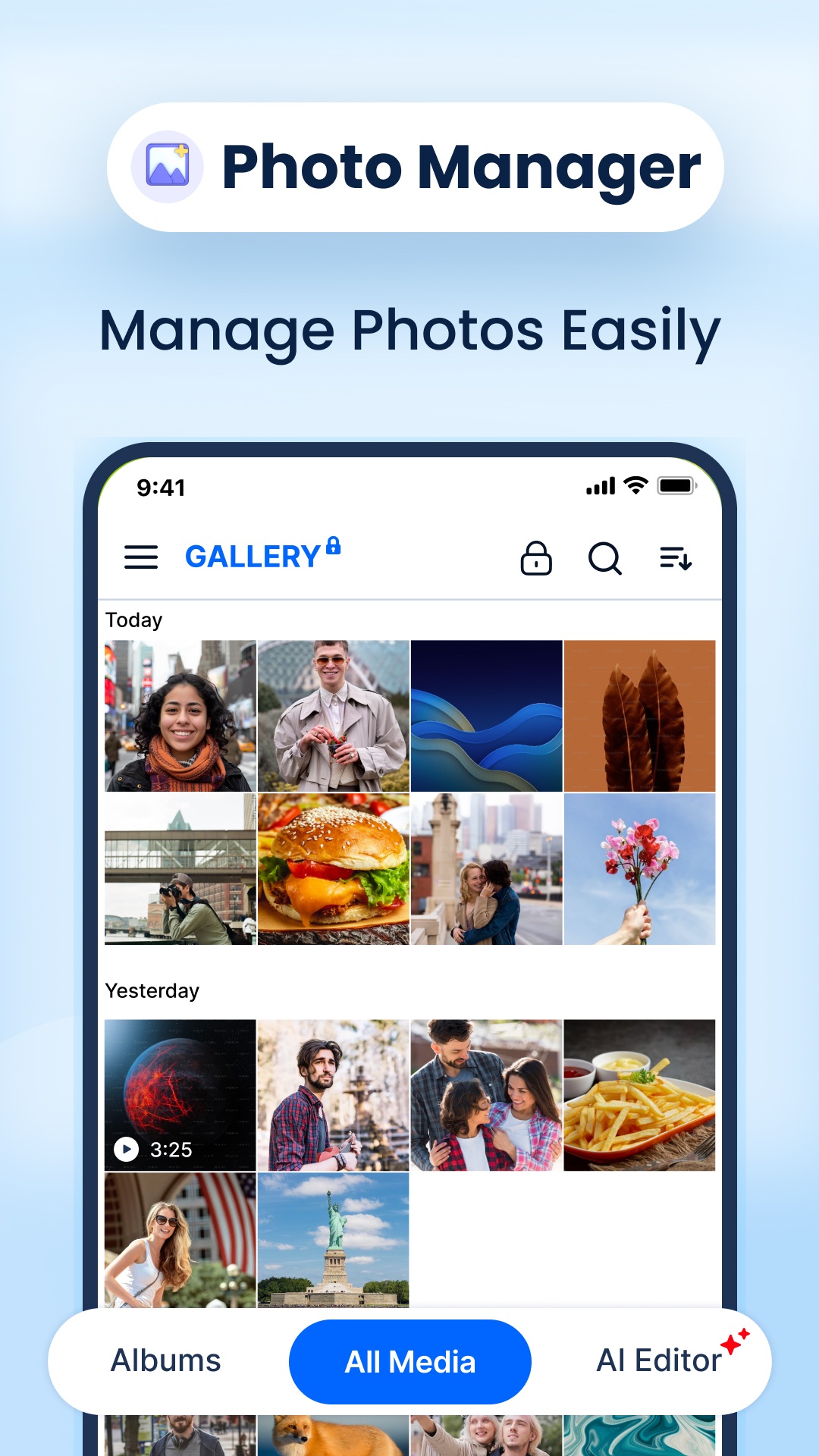 اسکرین شات 5 برنامه Gallery: Photo Gallery, Album