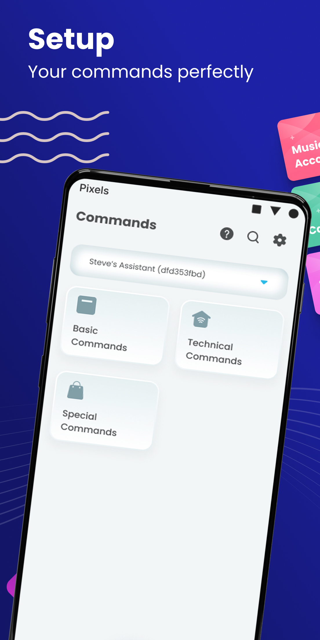 اسکرین شات 1 برنامه Voice Commands Assistant App