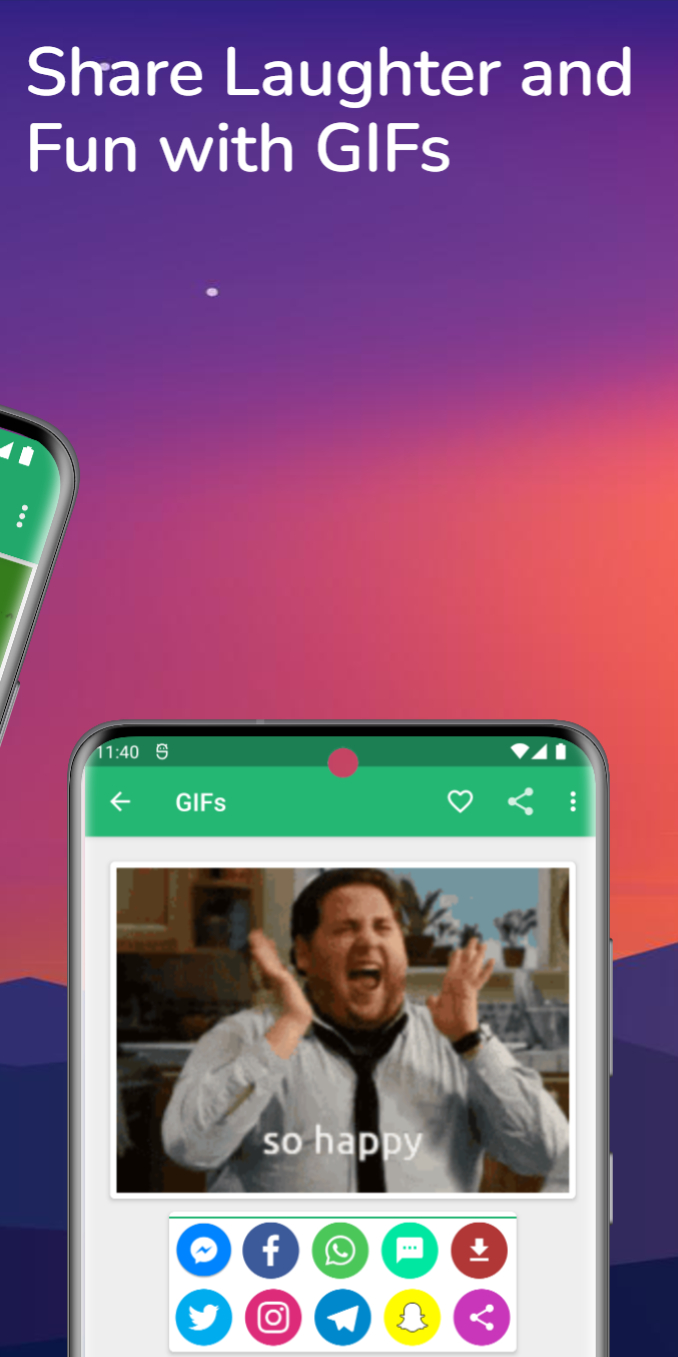 اسکرین شات 2 برنامه GIFs: Share Animated Fun