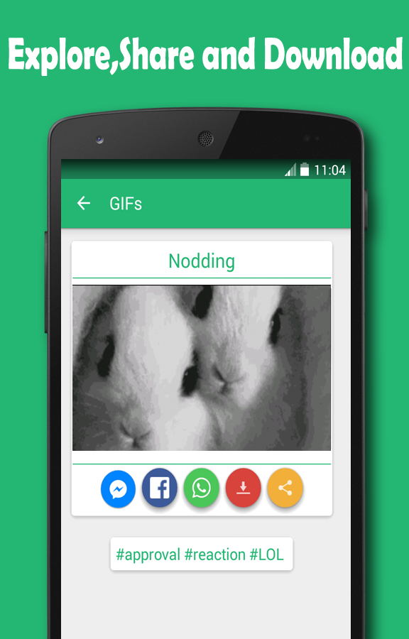 اسکرین شات 3 برنامه GIFs: Share Animated Fun