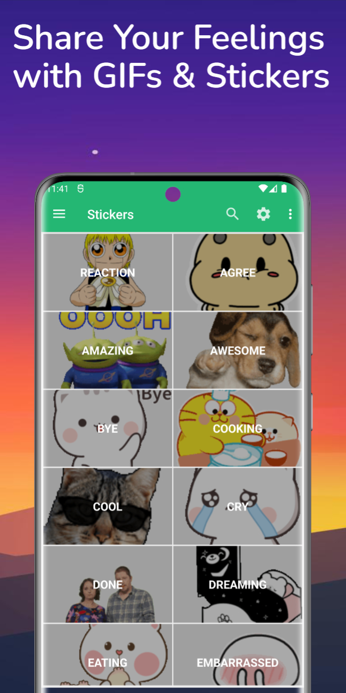 اسکرین شات 5 برنامه GIFs: Share Animated Fun